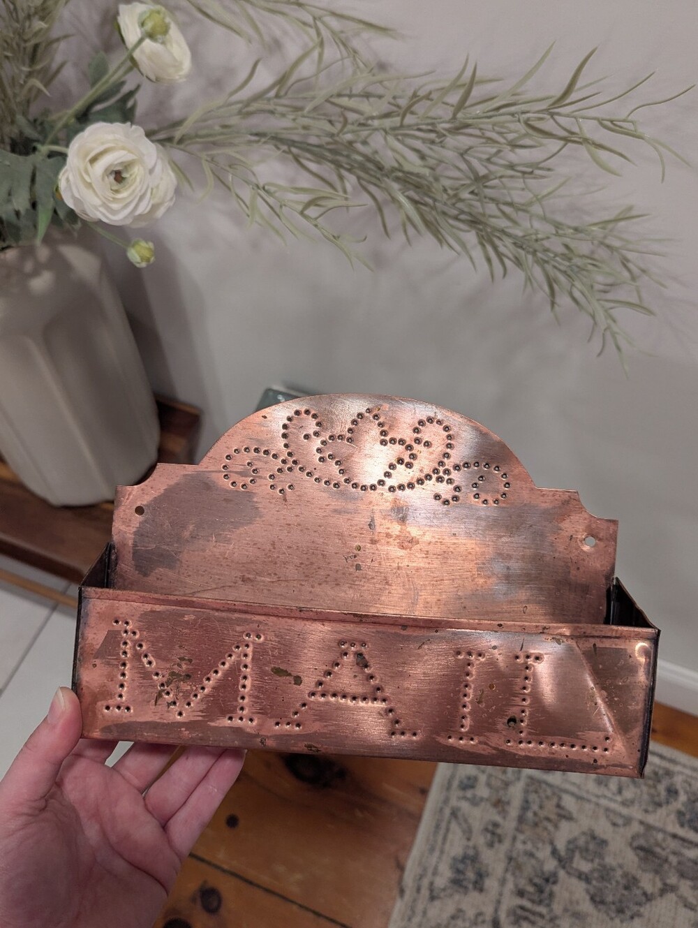 Pfaltzgraff Vintage Copper Mail Holder